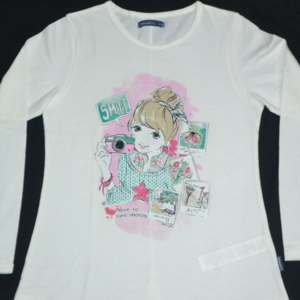 Girl's long sleeve t-shirt.