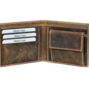 Bifold Leather Wallet A01