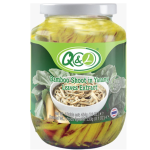 bamboo shoot in yanang leaves extract