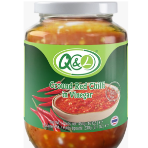 ground red chilli  in vinegar