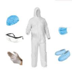 DISPOSABLES (FACE MASKS, GLOVES, SHOE COVERS, SUITS, APRONS & HATS/HEAD COVERS)