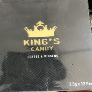 KING’S CANDY COFFEE & GINSENG 3.5g X 12 Pieces