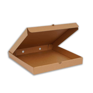 Pizza Boxes 28cm x 28cm x 3.5cm (11inc x 11inc x 1.4inc) Corrugated Kraft Cardboard- Lock Corner