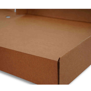 Pizza Boxes 28cm x 28cm x 3.5cm (11inc x 11inc x 1.4inc) Corrugated Kraft Cardboard- Lock Corner