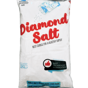 Salt Brand DIAMOND SALT 1 KG - Fast Egyptian Productions with ISO & Halal
