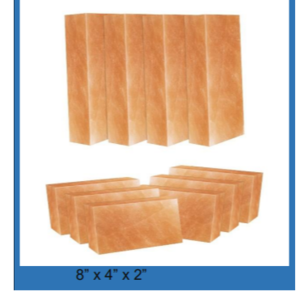 Pink Salt Wall  Pack of 10 Pink  Himalayan Salt  Tiles 8inch x  4inch x 2inch  Décor Therapy  Home  Improvement|  Salt Bricks for  Building Salt Wall