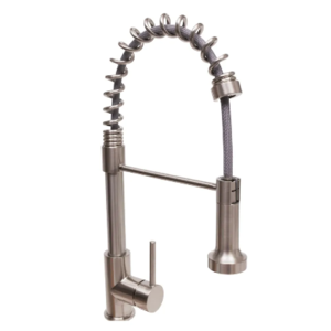 TASORO Infinity Pull Down Kitchen Faucet - Brushed Nickel, Spray Nozzle, Flexible Hose for Kitchen Sink