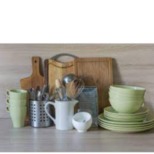 Crockery/Dinnerware & Kitchen Utensils