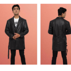 Leather Overcoa t Jacket