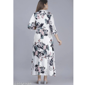 Fabric rayon anarkali gown