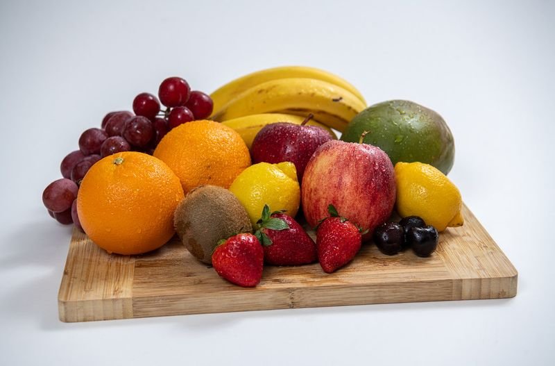 Pomegranates, Oranges, Apples, Pineapples, Dragon Fruits