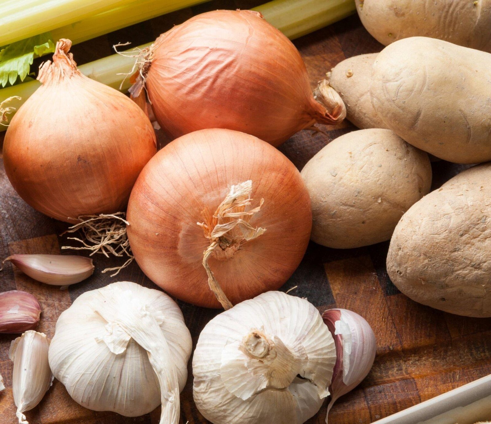Onion, Garlic, Ginger, Mushroom