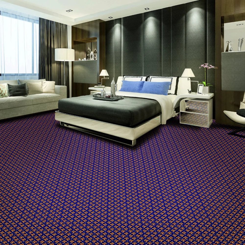 Purple Hotel Carpet Flooring