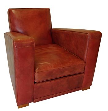 Upholstered Leather Sofa Chair