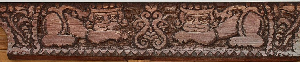 Carved wall decorative pannel
