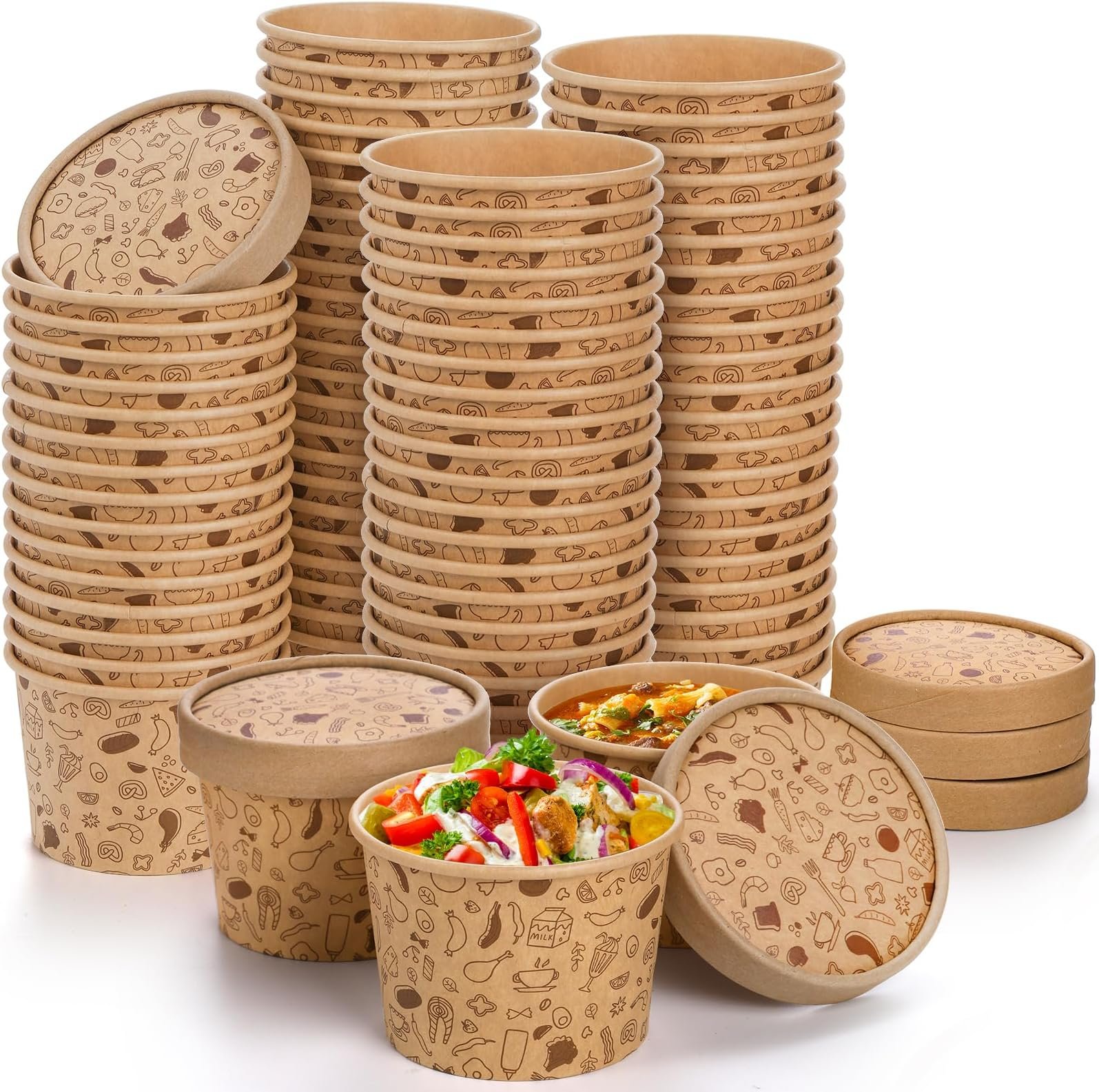 7" Round 32oz. Food Containers