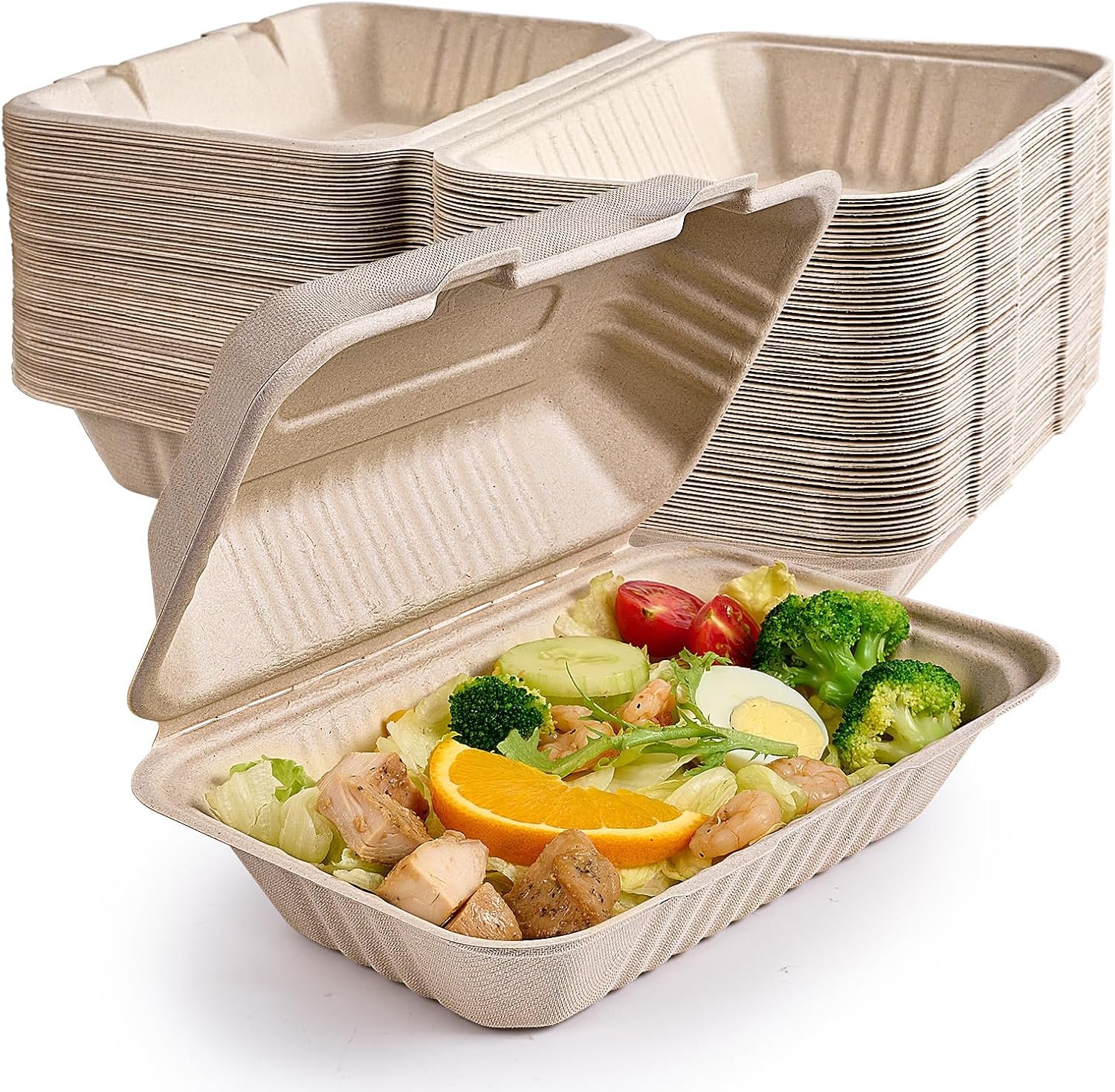 8"X 6" Oblong 28oz Food Containers