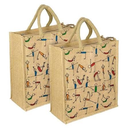 Jute Wine  Bag 2 Bottle