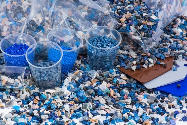 Hdpe blue drum regrind