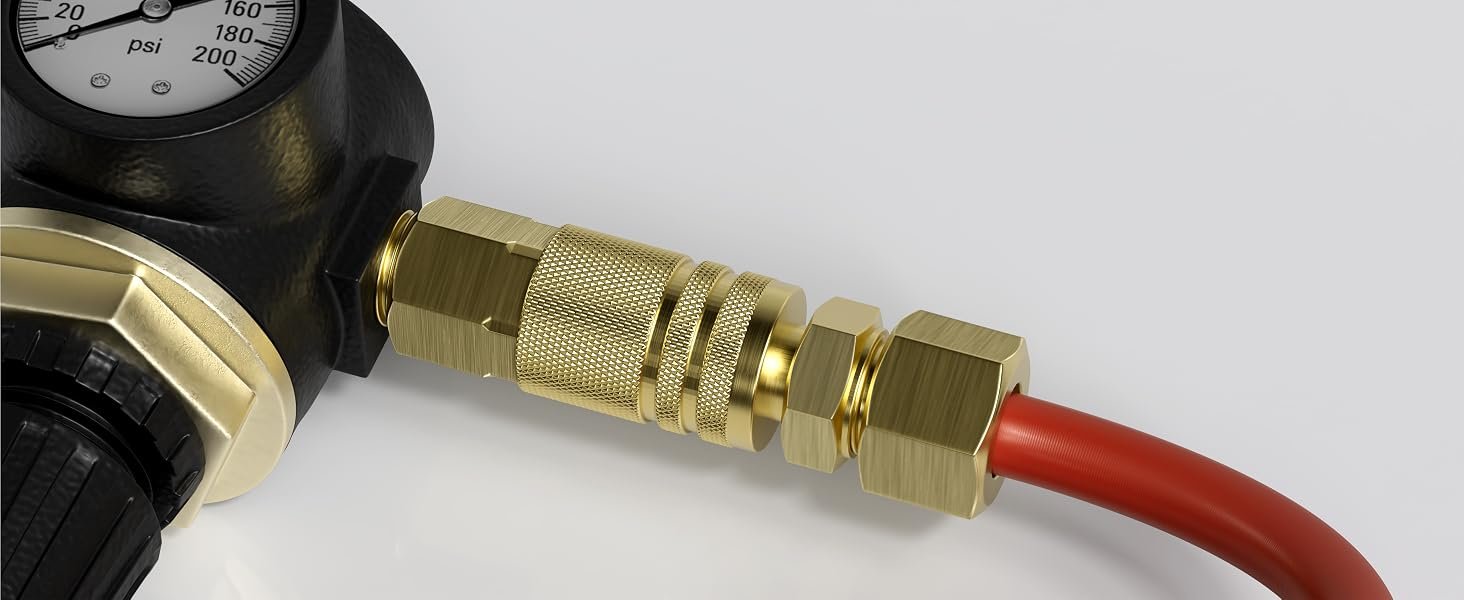 Metal Brass Push-pull Self-locking Connector
