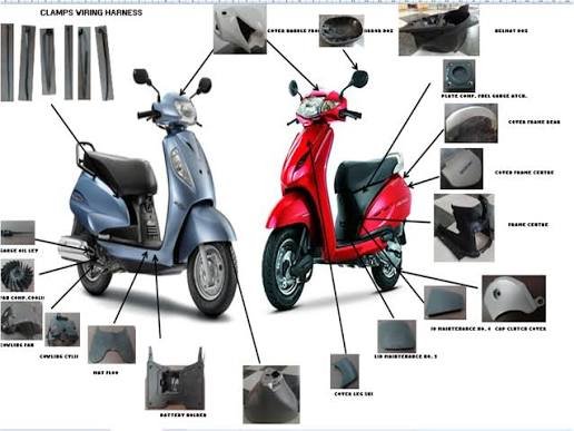 bajaj glass frame / wind screen