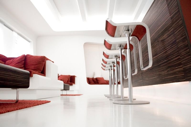Velvet High Bar Chair