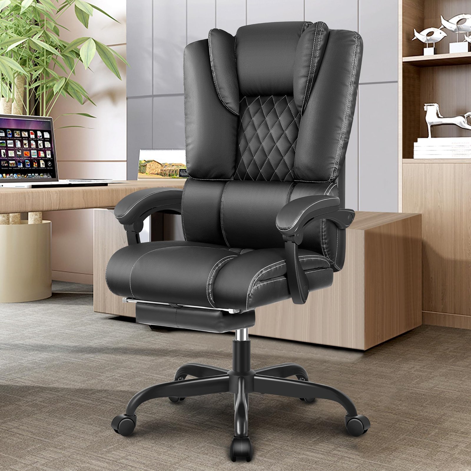 Butterfly Leather Swivel Office Chair DC-U73S