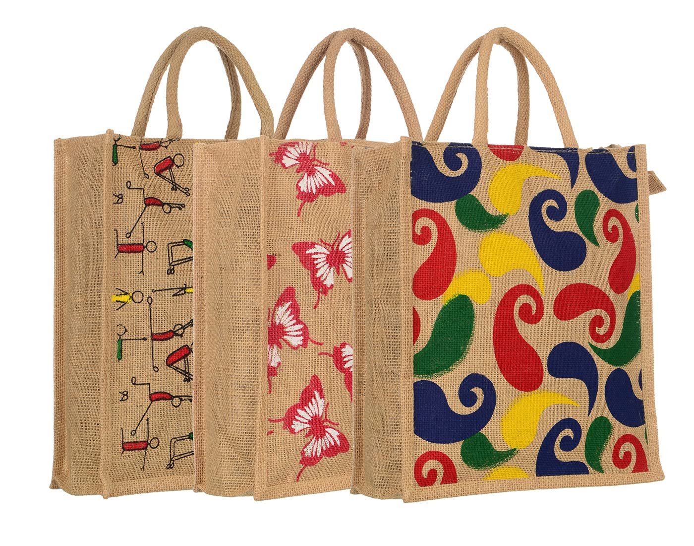 Jute Wine Bag 3 Bottle