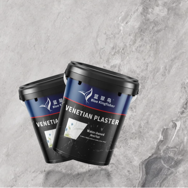 Blue Kingfisher high-end Venetian plaster made in China factory
