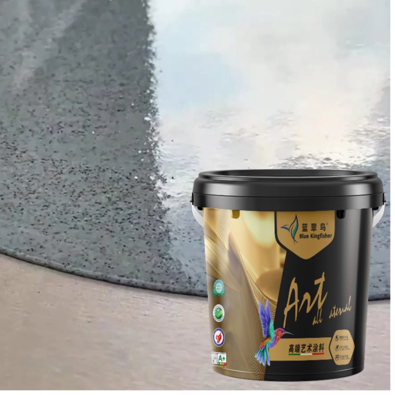 Blue Kingfisher epoxy floor paint comes in barrels and is liquid for easy application. Multiple colors are available to refresh the floor.