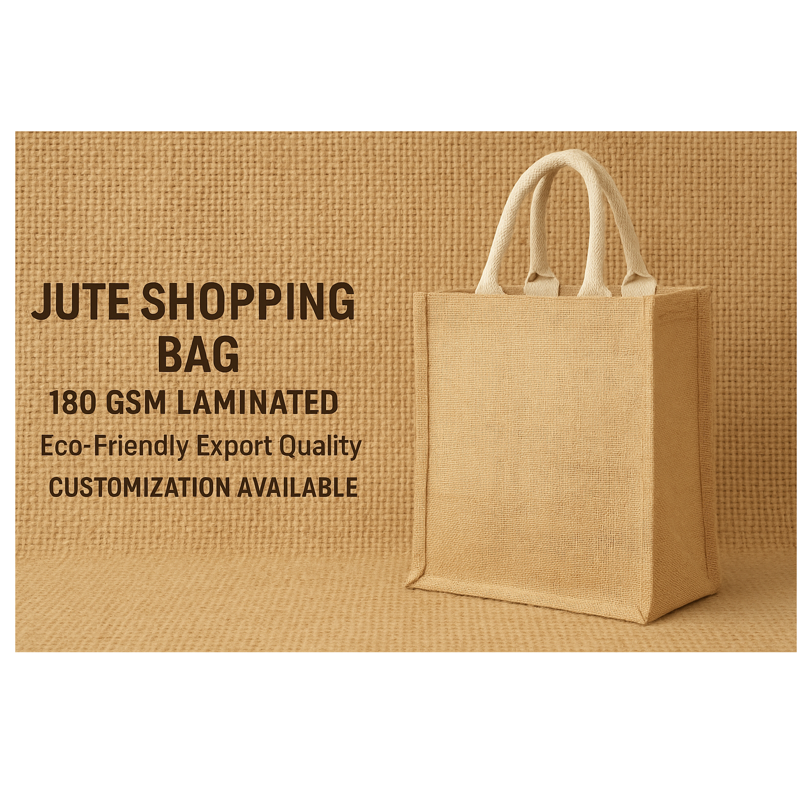 JUTE SHOPPING BAG (180 GSM Laminated Fabric)