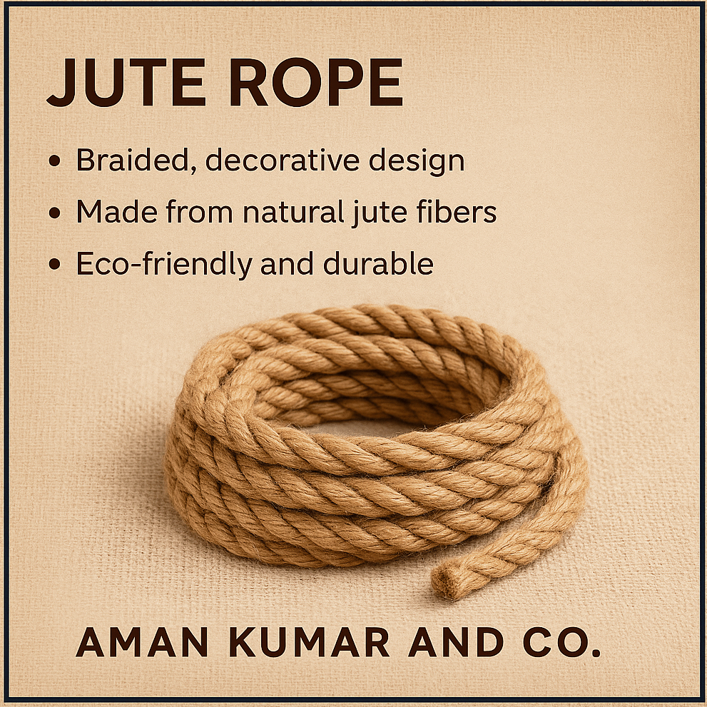 PREMIUM NATURAL JUTE ROPE/ RIBBON- ECO FRIENDLY CRAFT, PACKAGING& DECOR USE