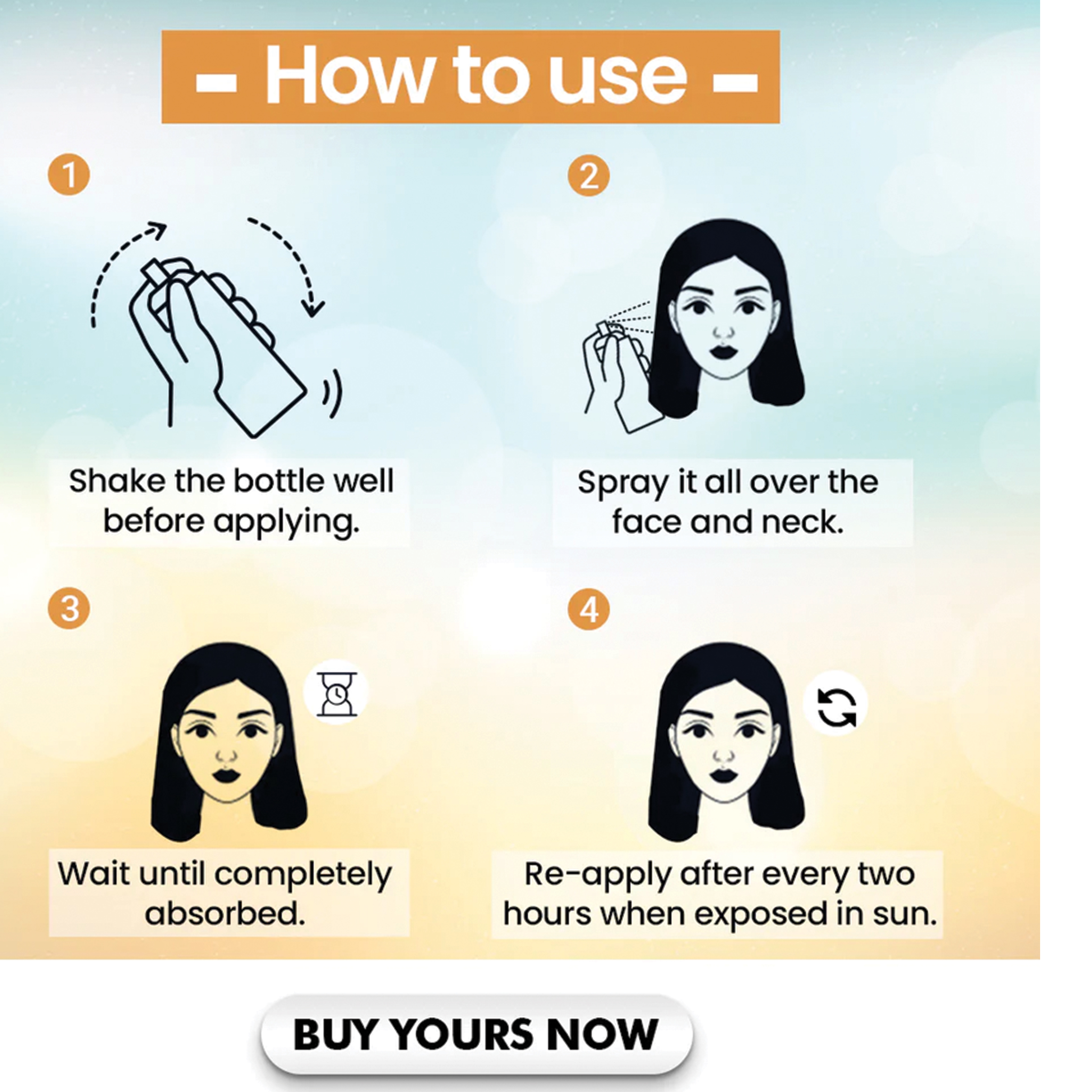 TNW – The Natural Wash Sun Protection SPF 50 Spray with Niacinamide & White Rose Extract | For Sun Protection Against UVA/UVB | With SPF 50 & PA+++