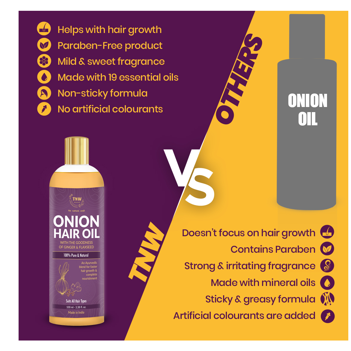 TNW – The Natural Wash ONION OIL 100 ML