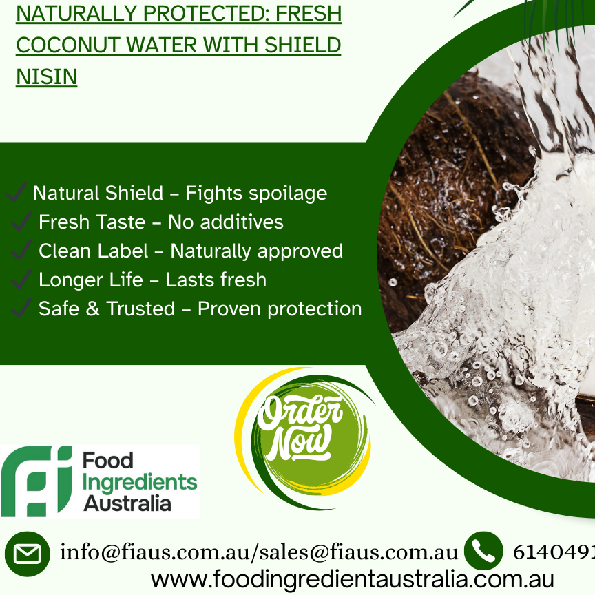 Nisin Shield – Natural Preservative for Coconut Water, Bakery, Food & Beverages in Australia