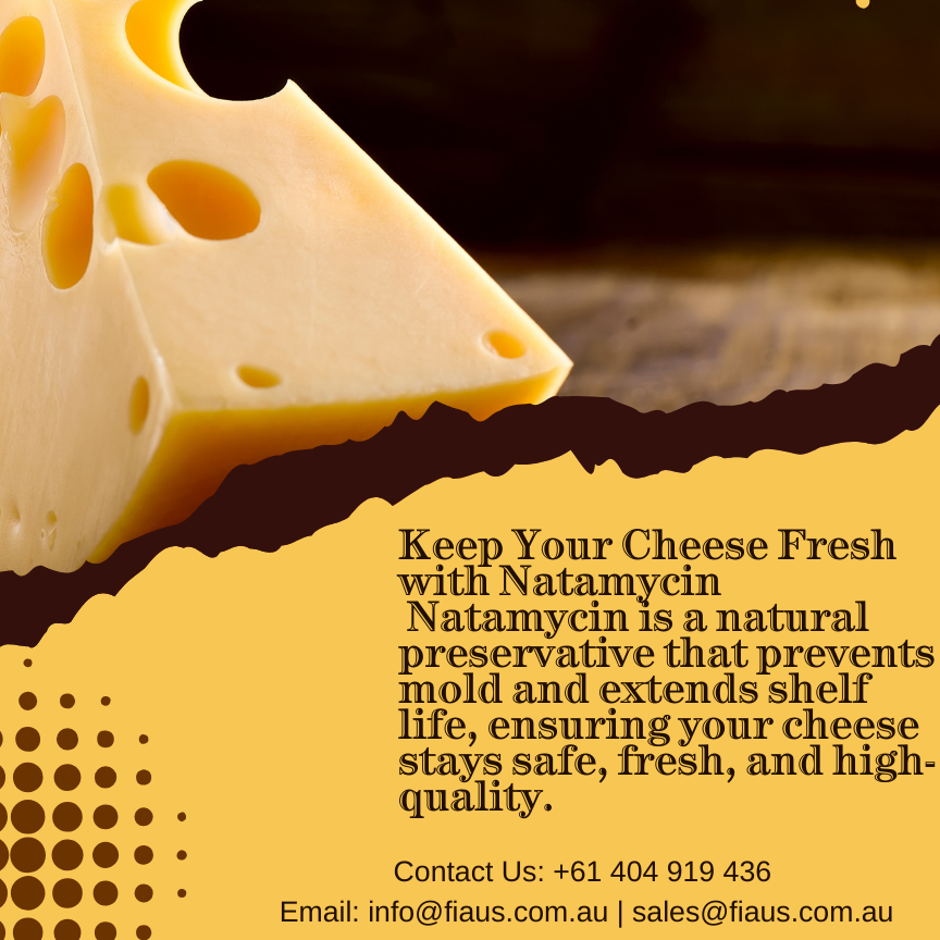 Natamycin Shield – Natural Preservative for Cheese & Beverages in Australia