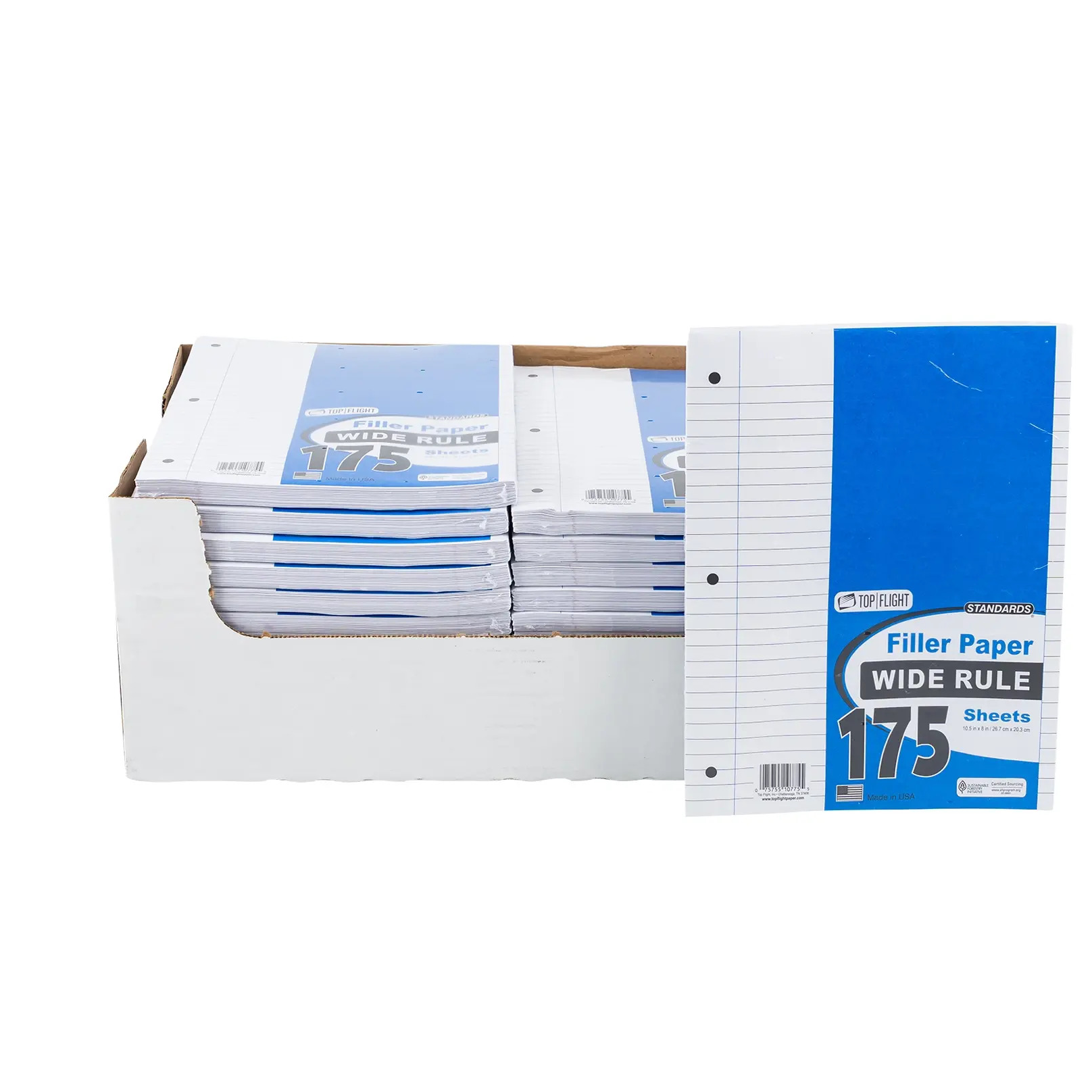 Top Flight College Rule 175 Sheets Filler Paper
