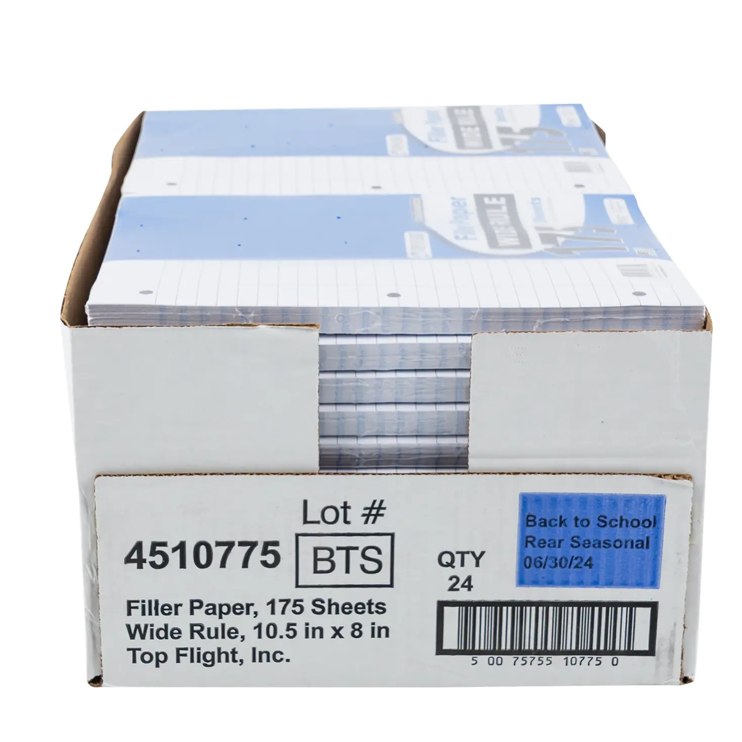 Top Flight College Rule 175 Sheets Filler Paper