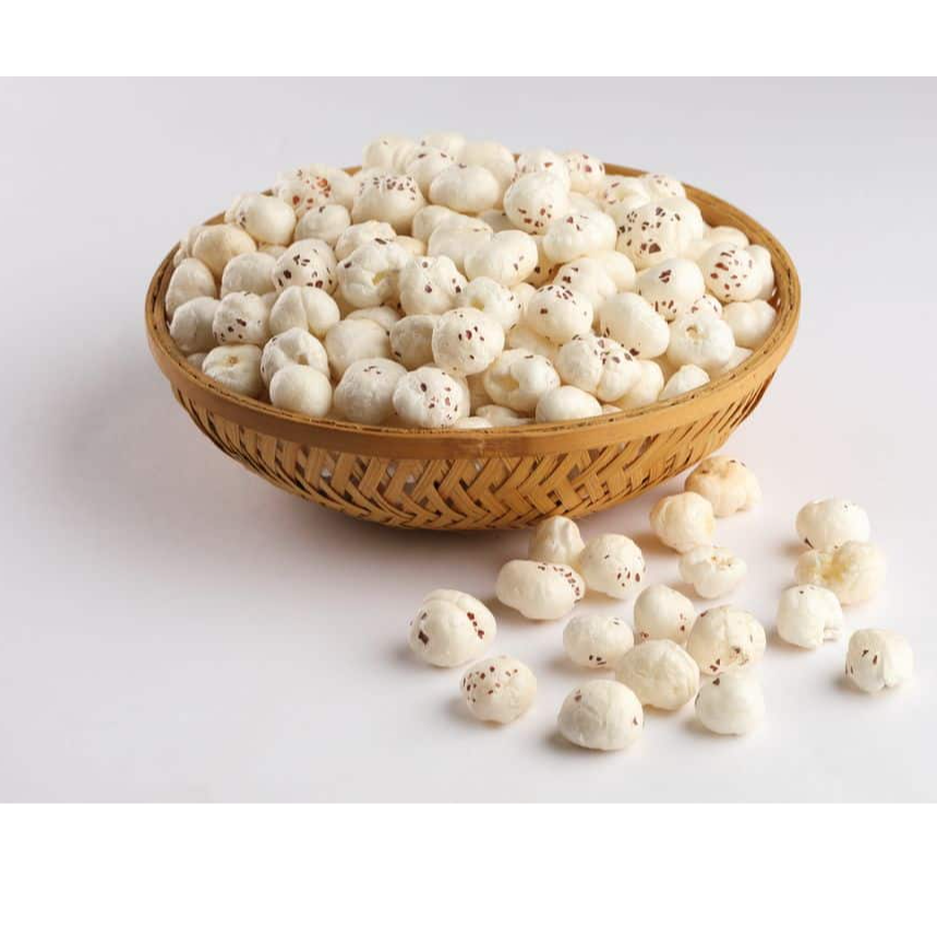 A++ Double Hand Pick Premium Phool Makhana (6+ Sutta - Foxnuts - 19mm - 25mm) - 100%  Export Quality