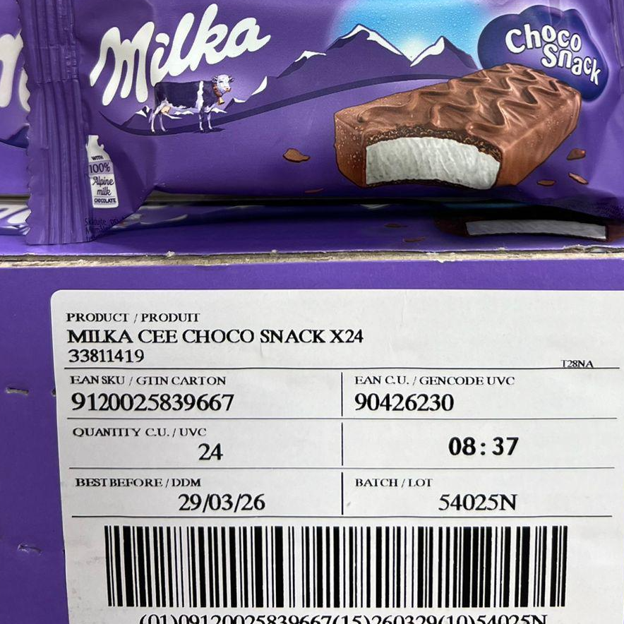 MILKA CHOCOLATE BARS