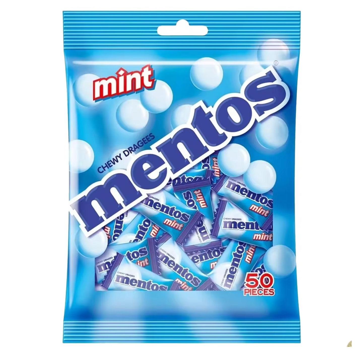 Lemon 90pc 99g Peppermint Mentos Pure Fresh Gum