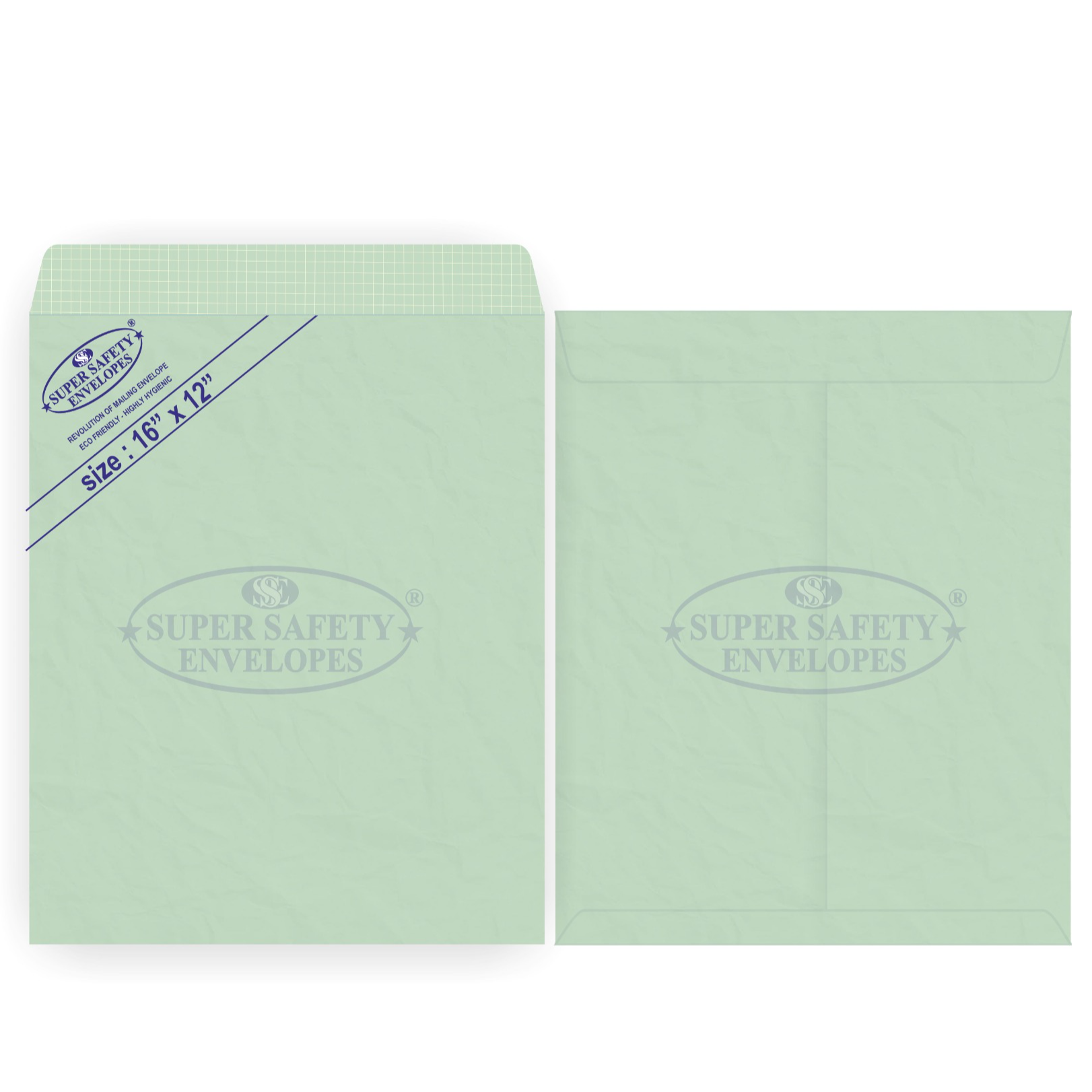 Super Safety 16 x 12 Inch Cloth-Lined Envelope | Plain Large Document Envelope | Non-Gummed Open Flap | Pack of 50