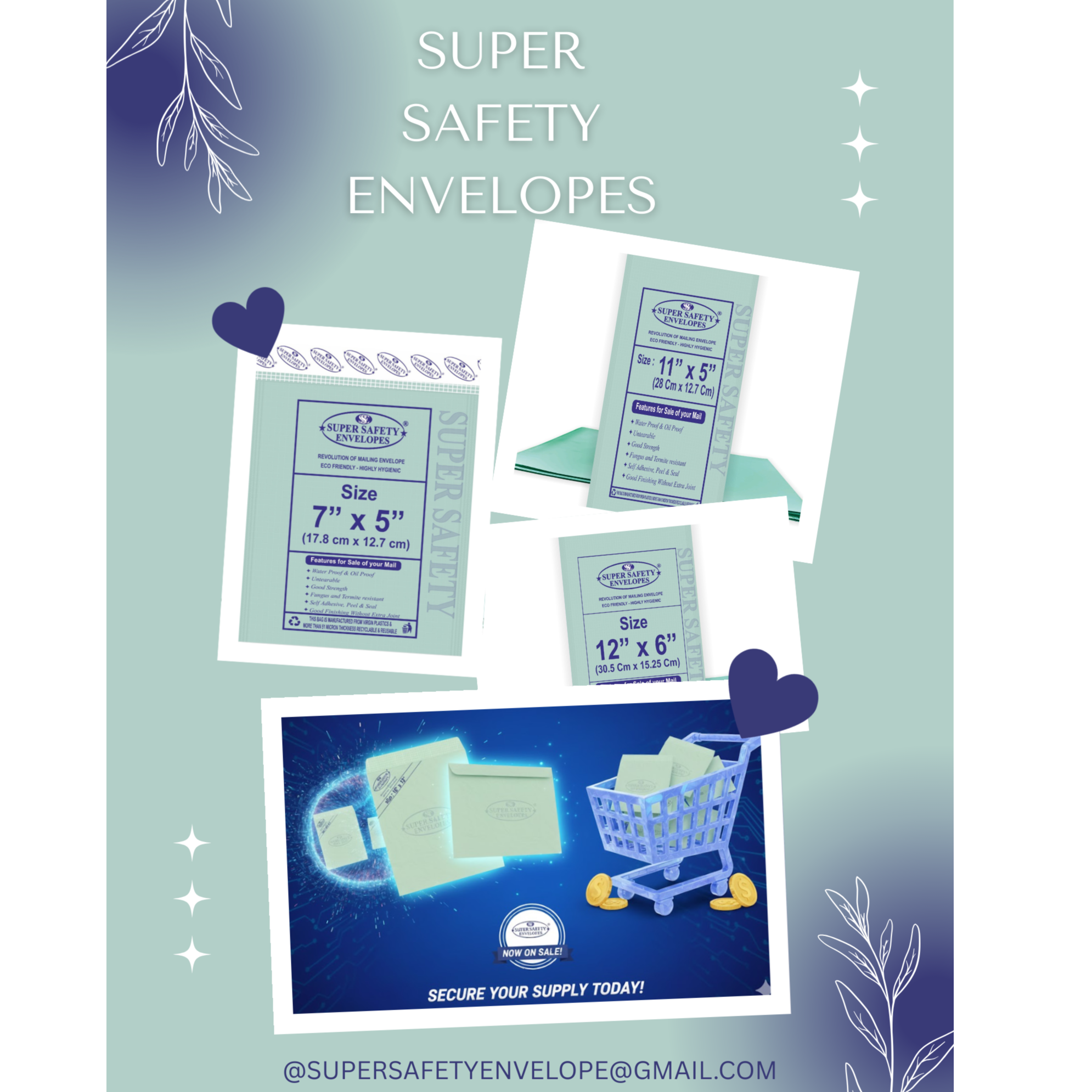 SUPER SAFETY ENVELOPE POLYNET & CLOTHLINED