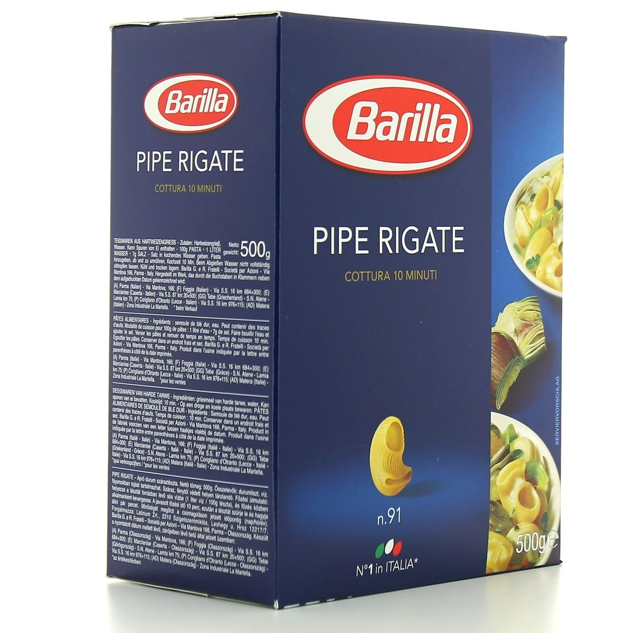 Barilla nr 91 Pipe Rigate 500g