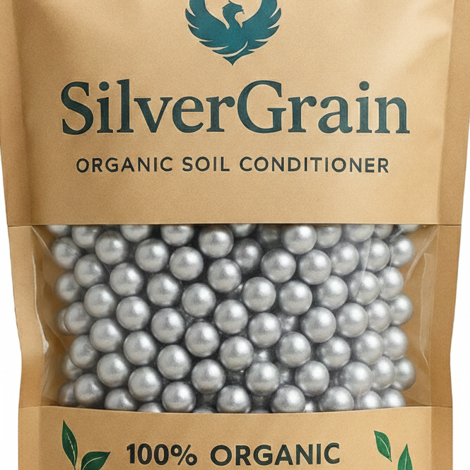 SILVERGRAIN – High-Concentrate Organic Fertilizer Pellets (51% Humic + Fulvic Acid)