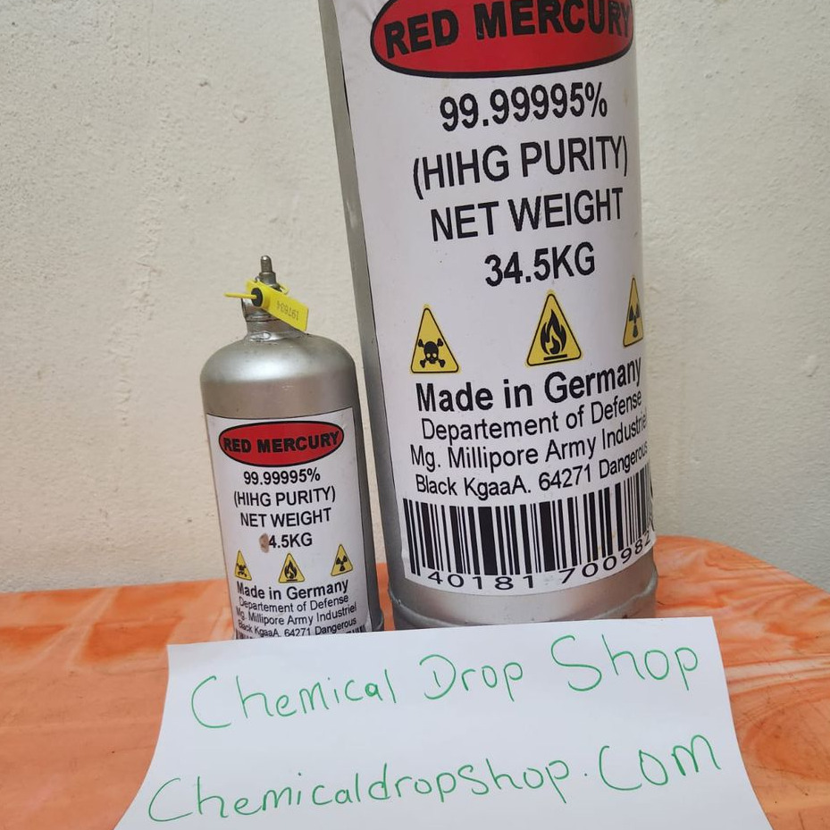 Buy Online Wholesale Red Liquid Mercury 20/20 99.9995% For Sale from Supplier & Exporter in United States