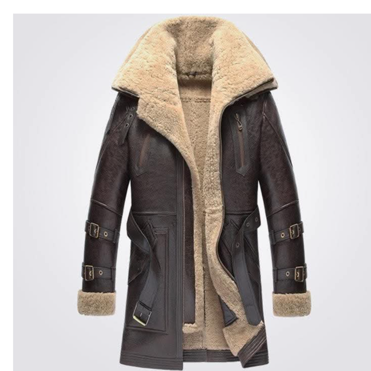Genuine Leather Long Coat / Leather Trench Coat