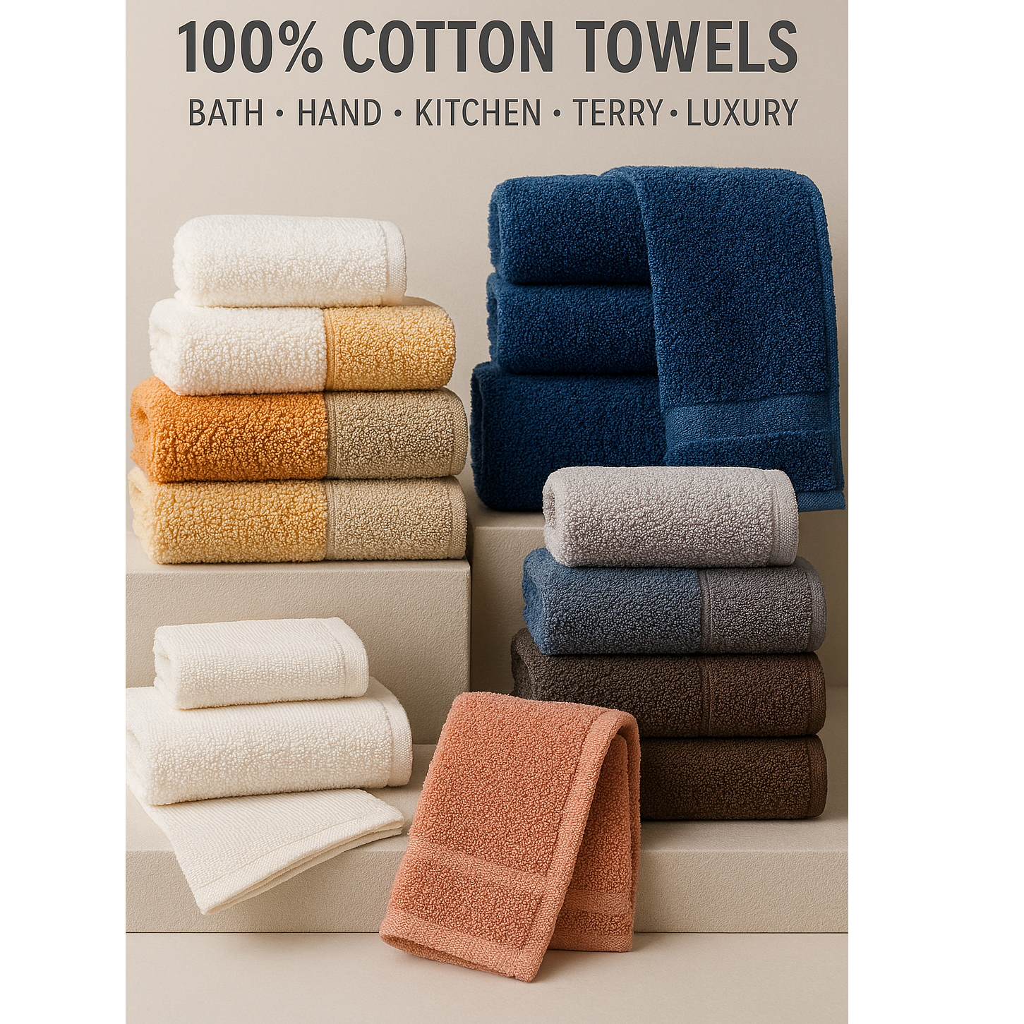 World-Class 100% Cotton Towels – Reliable Supply for Your Business