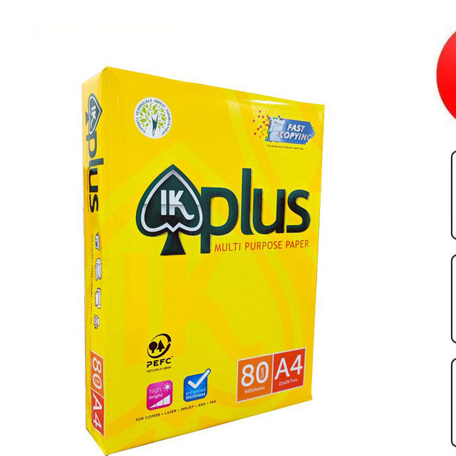 IK plus multipurpose office papers A4 80 gsm