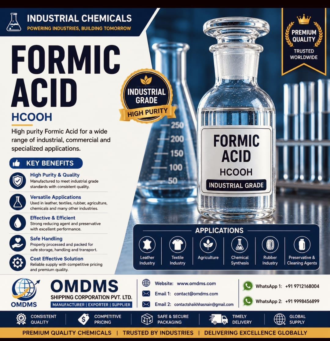 High-Purity Formic Acid for Industrial Applications